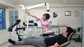Cheeky Japanese Virgin Guy seduce Skinny Japanese Nurse to unsensored JAV Creampie Fuck in Japan