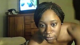 Black Girl and White Hubby's Interracial Webcam Freak Out
