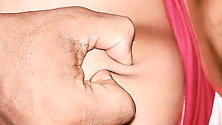 My step sis is very hot boobs press this boobs with boy friend.
