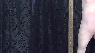 Horny Blonde Lady Amy Ties up Her Masked Slave for Some Hard Spanking