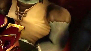 Two elves and two werewolves orgy gangbang
