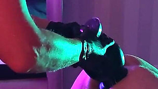 Glow Fisting 3 Extreme Massive Dildo Pegging Adelina Noir Pegging Fistdude with a Massive Dildo