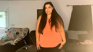 Curvy Indian Persuades Boss with Orgasmic Solo Show