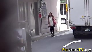 Asian Babes Filmed Peeing