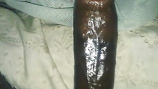 Oiled monster cock