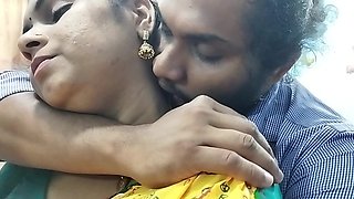 Mallu Hot Girl Half Saree Romance with Lip Lock, Desi Malayali Girl Half Saree Hot Romance with Lip Lock, Mallu Couple Hot Kiss