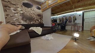 Behind the Scenes of BBW Granny Babet Gets Her Pussy Pounded by Masseur