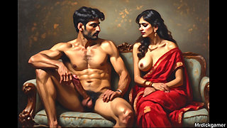Indian village aunty fucking with her brother in law in terrace
