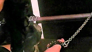 Stina Stone Femdom Smoking Human Ashtray Spitting Tease Denial in Leather Gloves