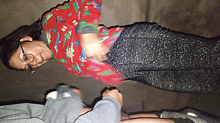 In the garage quickly with my stepmom