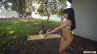 Stunning beauty Aryana Amatista crazy sex scene