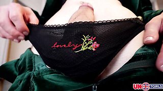 Magnificent Emily's shemale masturbation sex