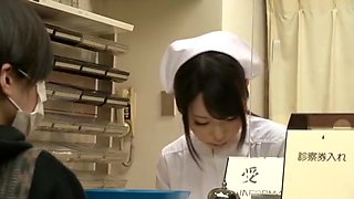 Horny Japanese girl Mimi Asuka, Nanako Mori, Chika Arimura in Hottest Nurse, Fingering JAV movie