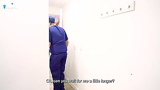 Argentine stallion? Doctor gets careless and I ride his patient hard, making her cum on my sexy, bare dame face!