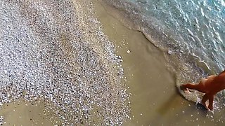 Omg!!! Sexy Hairy MILF in the Sea and on the Nudist Beach