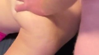 Hot MILF Gets Fucked Doggystyle Hubby Cums on Her Ass