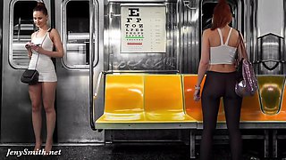Upskirt Flashing in Subway — virtual reality with Jeny Smith