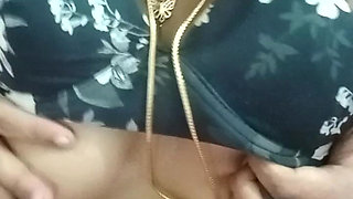 Husband & Wife Boobs Pressing & Eating Video