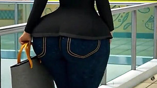 PAWG Zombie Receives a Vicious BBC Doggy Style