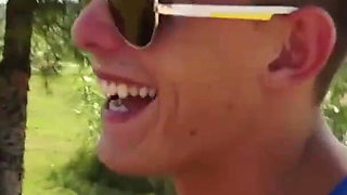 Gorgeous latina teen pounded and jizzed on tits