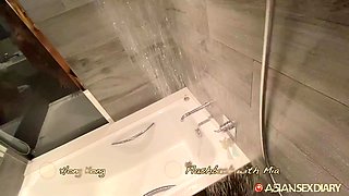 Hot Girl Fucked In Shower Gets Cum From Asian Sex Diary