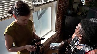 Interracial blowjob fuck jerk and facial at gloryhole
