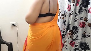 Horny Desi Indian Bhabhi Trying On Her New Clothes In Her Bedroom