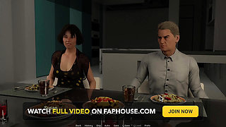 Away From Home - Animated Porn Game with MILFs