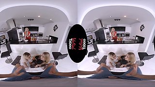 Georgie Lyall, Alecia Fox VR Porn: Family Foursome Is Awesome! - VirtualTaboo