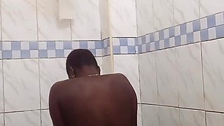 Pissing in the Toilet Riding 12 Inch Dildo