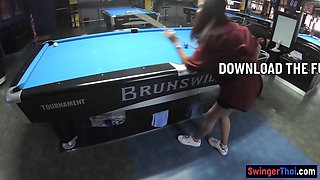Lily Koh In Curvy Bottom Thai Gf Plays Pool And Blowjobs