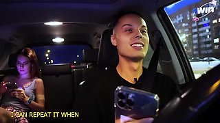 Daring beauty captivates with kinky taxi passion in thrilling fetish ride