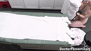 Michelle Anthony is concerned about her pussy so her doctor fingers her to check things