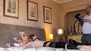 Amateur slut gangbang anal in stockings and lingerie
