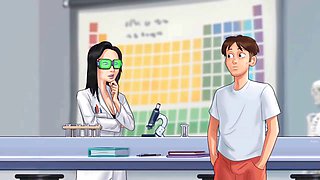 Cartoon teacher and student get it on in summertime saga with Jrbro69