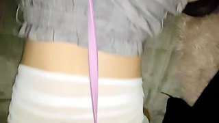 Doggy Style on a Leash for Slut Lady Oops and Cumshot