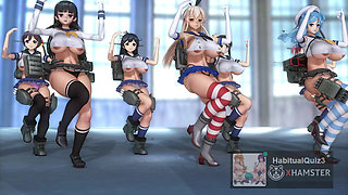 mmd r18  KanColle - Paranoid Cell Phone Girl kantai collection sex dance public gangbang 3d hentai
