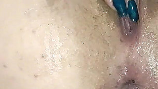 Unexpectedly fucked my ass with a hand, fisting my ass, with an end and an open hole