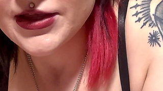 Locktober Mid-month Meltdown: Goth Mommy Edges & Denies Your Pathetic Clit (pov Key Tease &hairy Grind)