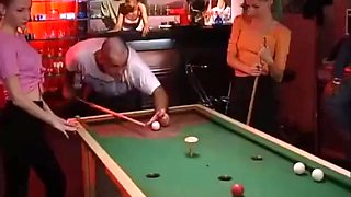 Dolores Dirty - The Bravest Of The Three Girlfriends In The Billiard Salon Gets A Blowjob From The Boss Dj