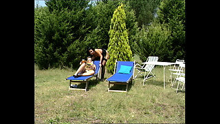 Bedroom Threesome and Outdoor Interracial Orgy