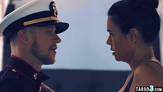 Stepson consoling his asian mommy stepmom