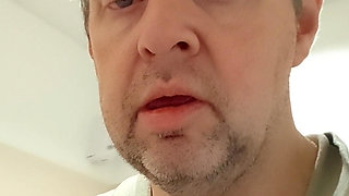 Lick piss from customer toilet