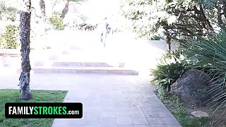 Familystrokes - insane blonda vixen spreads her lengthy feet and lets dirty old man luvs her vagina