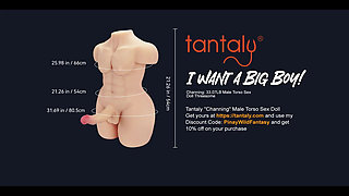 Enjoying Threesome Sex with My New Big Boy Tantaly Sex Doll "channing" 8inches Cock!