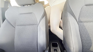 Romantic Car Sex with Asian Teen and Big Creampie