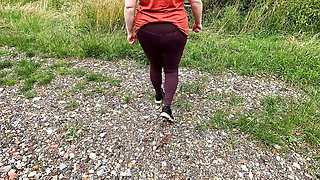 Tits training on pasture and meadow