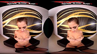 Cindy Shine - Arabesques - Brunette In Stockings Fingering