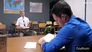 Detention Twink Gets A Fat Cock Wedged Up As Punishment 10 Min With Jack Baker And Reese Rideout