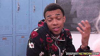 Cute Blonde Heather Honey Gets Double Penetrated By Two Huge Black Cocks